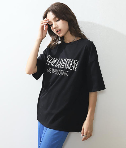Simple T-Shirt with English Print