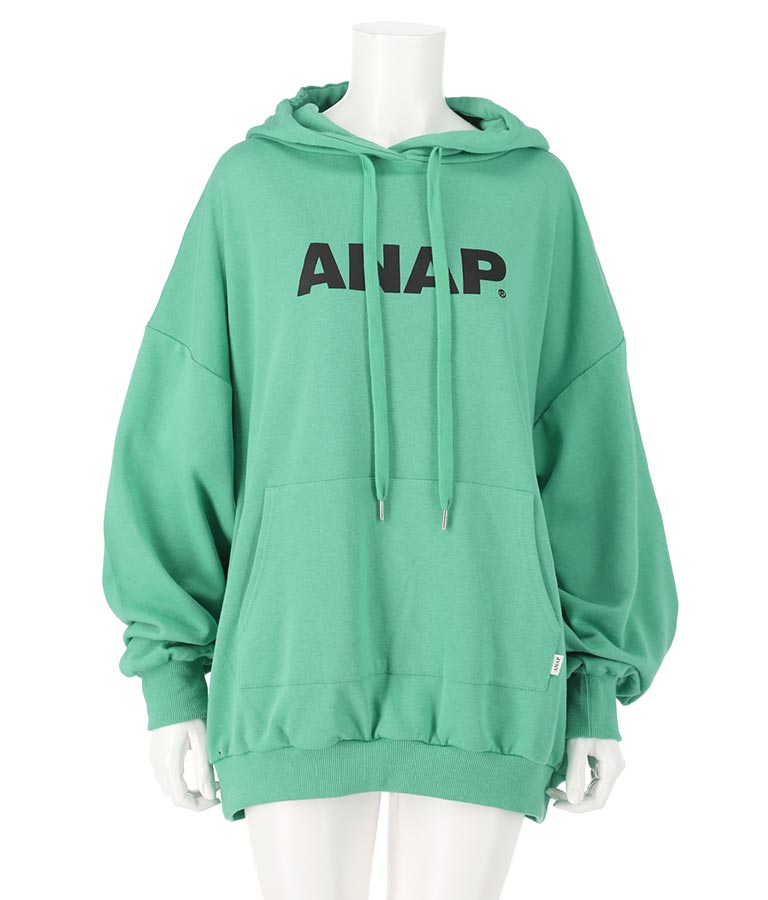 ANAP BASIC Logo Lined Hoodie Top