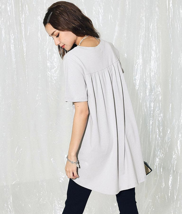 Back Flare Simple T-Shirt